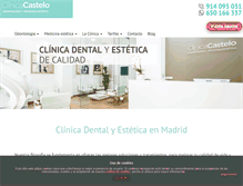 Tablet Screenshot of clinicacastelo.com